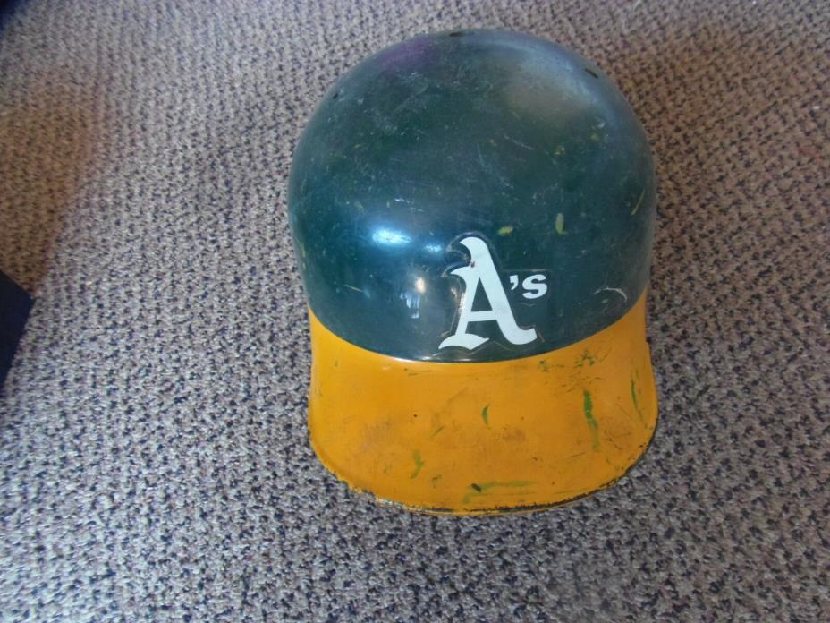 Oakland Athletics Used Minor League Helmet Early 1990s