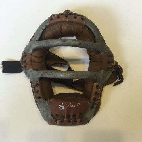 Yogi Berra Signed Authentic Game Used Catchers Mask. JT Sports-PSA/DNA & JSA LOA