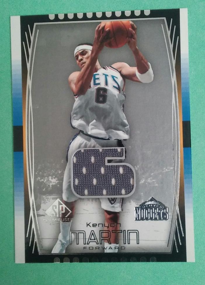 Kenyon Martin 2004 Upper Deck SP Game-Used Jersey Card #78 Nets Mint??!! NBA