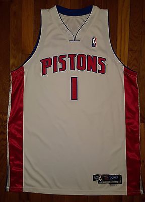 2005 Detroit Pistons Chauncey Billups Game Worn Jersey 52+2 issued used pro cut