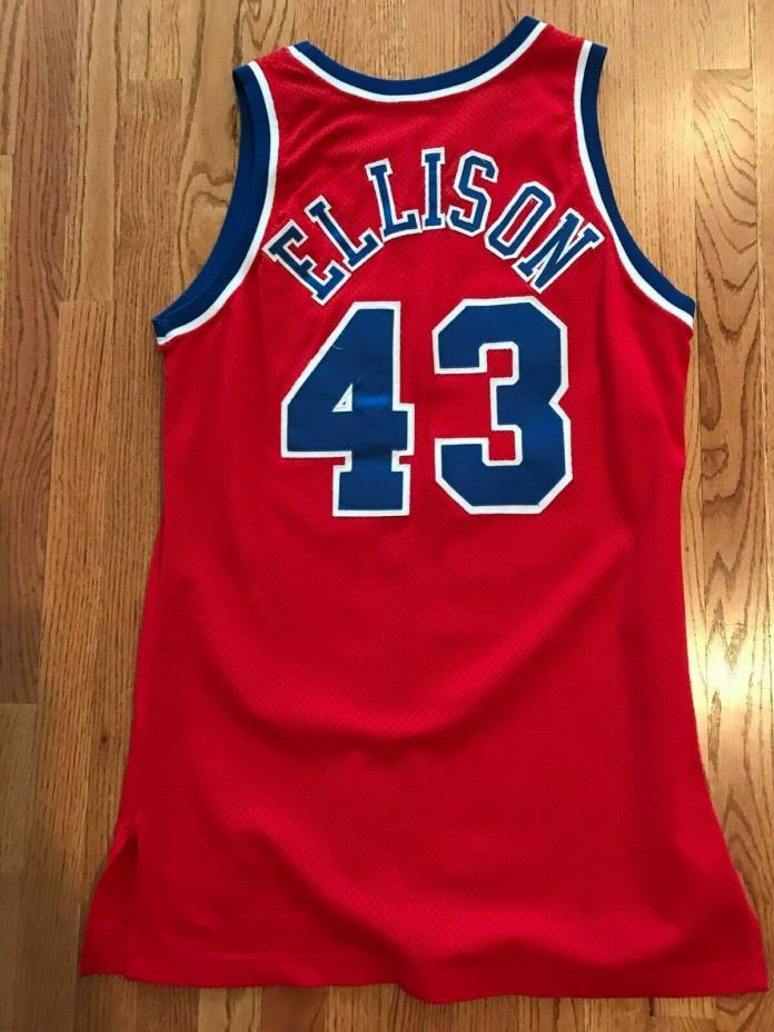 1992 93 Washington Bullets PERVIS ELLISON Game Used Worn Jersey and Shorts   NBA
