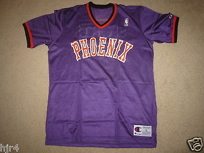 Phoenix Suns 1991 NBA Pregame Warmup Champion Pullover Jersey LG L