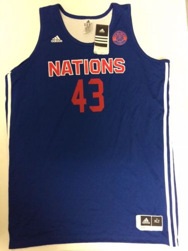 NWT RARE Adidas Nations Basketball REVERSIBLE Jersey NBA Recruit GAME 2011 XLT