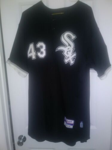 Freddy Garcia Game Used Autographed Chicago Whitesox Black Jersey MLBCOA