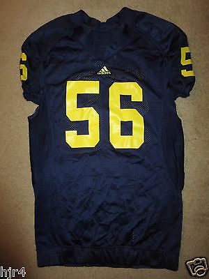 Michigan Wolverines #56 Team 2008 Football Game Used Adidas Jersey 46