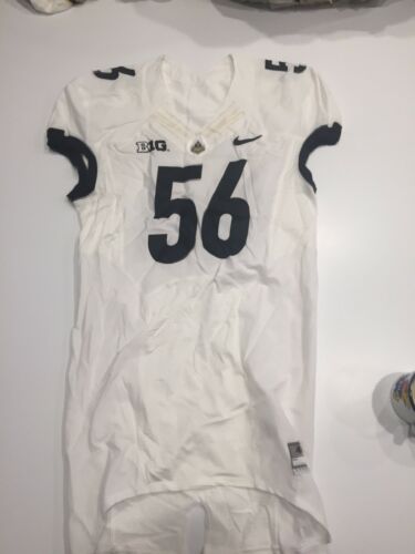 Game Worn Purdue Boilermakers Football Jersey Used Nike #56 Size 44