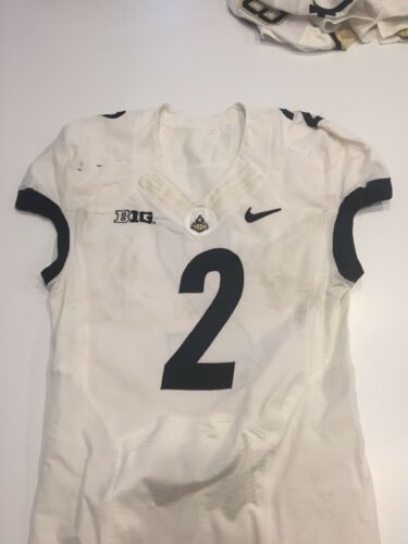 Game Worn Purdue Boilermakers Football Jersey Used Nike #2 Size 40