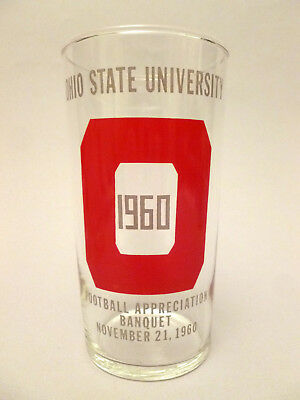 Ohio State Football Appreciation Banquet Glass, 1960, OSU