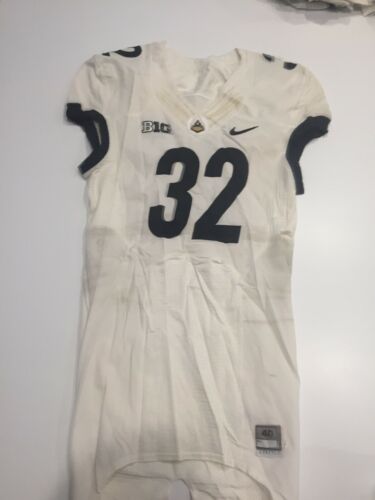 Game Worn Purdue Boilermakers Football Jersey Used Nike #32 Size 40