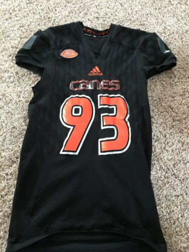 Miami Hurricanes Dark Ops Game Used Jersey Size XXL