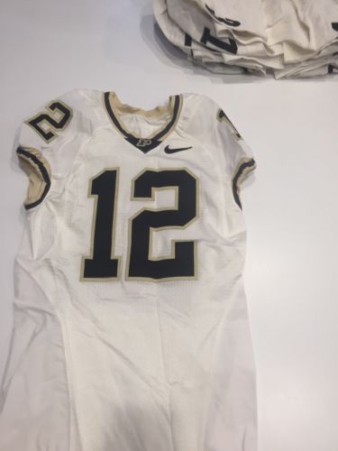 Game Worn Purdue Boilermakers Football Jersey Used Nike #12 Size 40