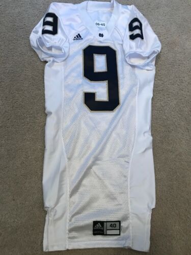 2006 ADIDAS TEAM ISSUED NOTRE DAME FOOTBALL JERSEY #9