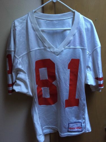 1993-94 Wisconsin Badgers #81 Apex Official Game Used Road Jesery. Size 48