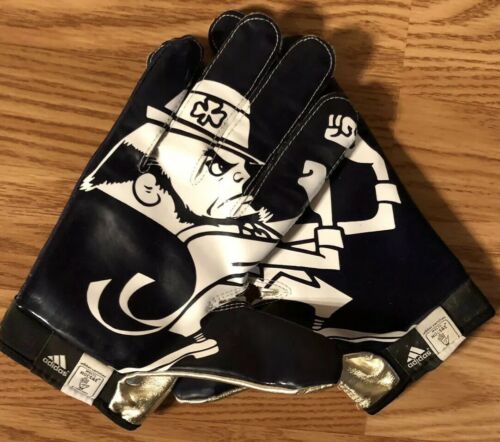 Notre Dame Football 2013 Game Used Leprechaun Gloves Xl
