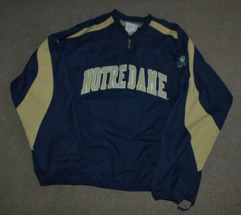 Notre Dame Fighting Irish Baseball Game Worn Used Majestic Pullover Jacket #18 X