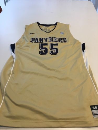 Game Worn Used Pittsburgh Panthers Pitt Basketball Jersey Size 56 #55 Richardson