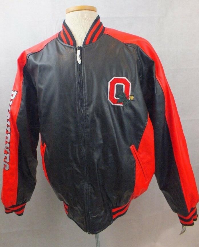 OHIO STATE POLYVINYL STEVE AND BARRY MENS BLACK & RED JACKET NEW WITH TAGS SZ  L