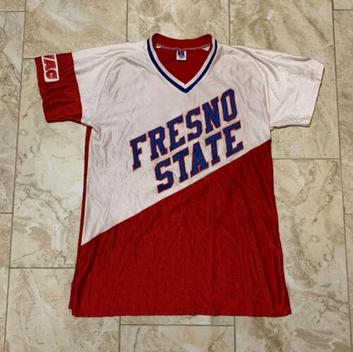 Vintage 90s Russell Fresno State Bulldogs Softball Jersey #35 Size Women’s Large