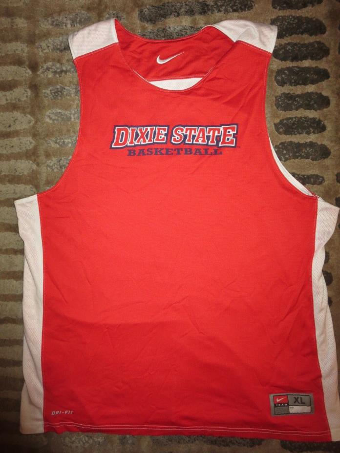 Dixie State Red Storm #1 Basketball Team Issued Nike Jersey XL