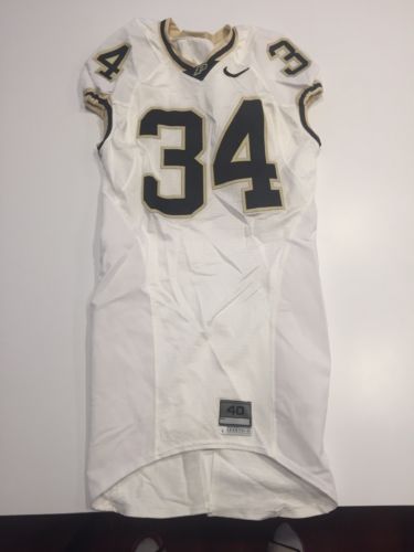 Game Worn Purdue Boilermakers Football Jersey Used Nike #34 Size 40