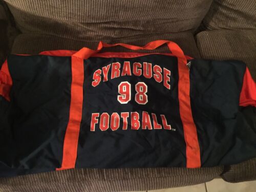 GAME USED Syracuse Equipment Bag Number 98 and Number 40 Really NICE Orange