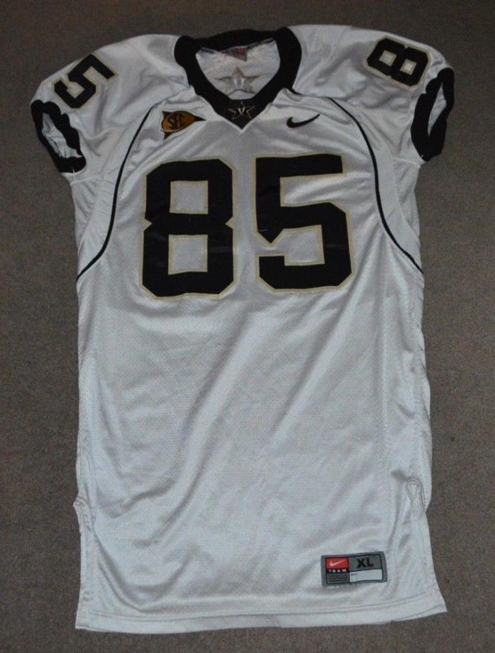 Vanderbilt Commodores Game Worn Used Nike Football Jersey Authentic Game Cut XL