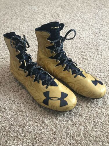 Notre Dame Irish Football Under Armour Team Issued 2017 Cleats New Size 15 ND