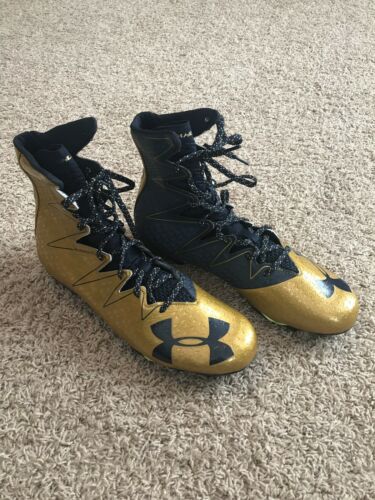 Notre Dame Irish Football Under Armour Team Issued 2016 Cleats Used Size 13 ND