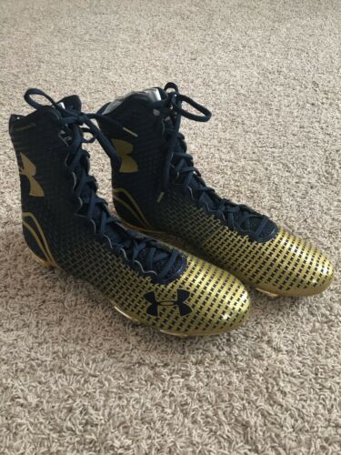 Notre Dame Irish Football Under Armour Team Issued 2014 Cleats New Size 13 ND