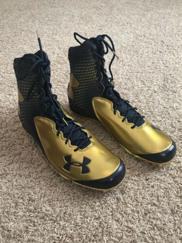 Notre Dame Irish Football Under Armour Team Issued 2014 Cleats New Size 13.5 ND