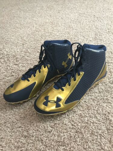 Notre Dame Irish Football Under Armour Team Issued 2014 Cleats New Size 14 ND