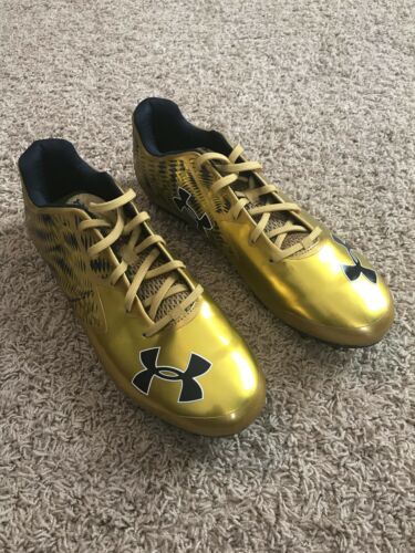 Notre Dame Irish Football Under Armour Team Issued 2015 Cleats Used Size 12.5 ND