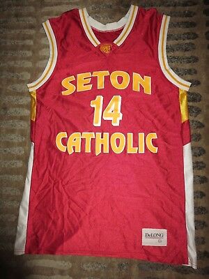 Seton Catholic #14 Basketball Team Game Used Worn delong Jersey 42