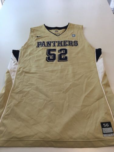 Game Worn Used Pittsburgh Panthers Pitt Basketball Jersey Size 56 #52 McGhee