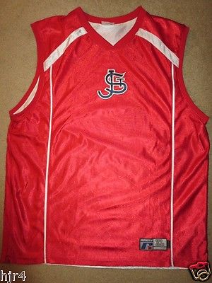 St. John's Red Storm Basketball Russell Practice Game Used Jersey XL