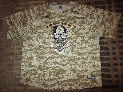 Arizona State Sun Devils ASU Football Team Camo Camouflage Training Shirt 2XL 2X