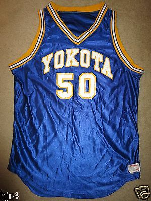 Yokota #50 US Air Force Japan Basketball Game Used Worn Wilson Jersey 46