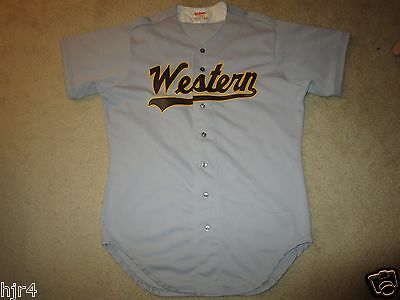 Western University Baseball Wilson Game Worn Used Jersey 44