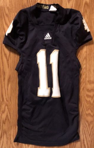 Notre Dame Football 2010 Team Issued Home  Jersey #11