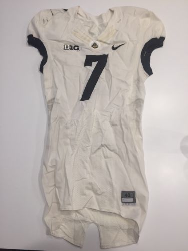 Game Worn Purdue Boilermakers Football Jersey Used Nike #7 Size 40