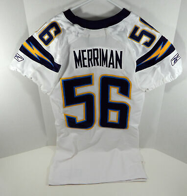 2009 San Diego Chargers Shawne Merriman #56 Game Used White Jersey