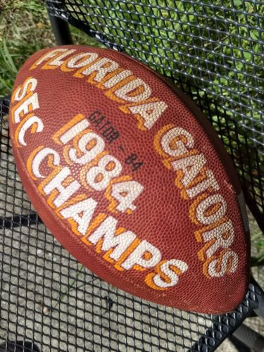 FLORIDA GATORS 1984 SEC CHAMPIONS Vintage Spalding J5V Commemorative ER Football