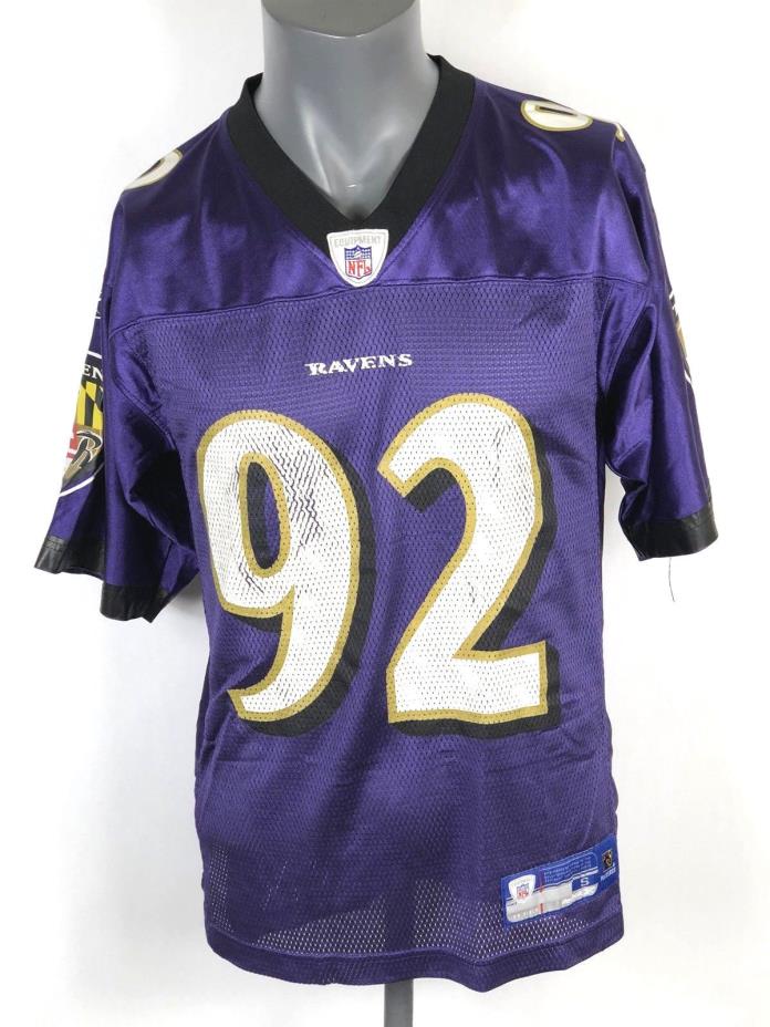 Reebok NFL Baltimore Ravens #92 Haloti Ngata purple jersey small D11