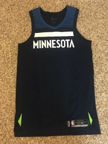 Nike Minnesota Timberwolves Game Issued Blank Sz 46 + 4 Rare