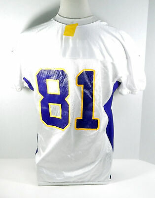 2012 Minnesota Vikings #81 Game Issued White Practice Jersey