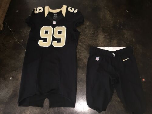 Nike New Orleans Saints Game Issued Game Worn Jersey Pants Set #99 Size 48 38
