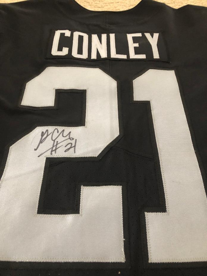 Raiders 2018 Gareon Conley Game Worn/Used Signed AUTO Home Jersey - NFL COA