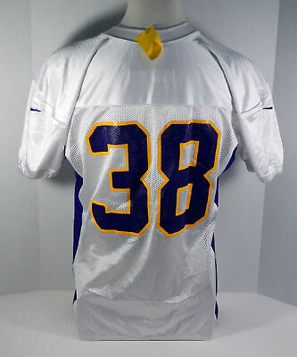 2012 Minnesota Vikings #38 Game Issued White Practice Jersey