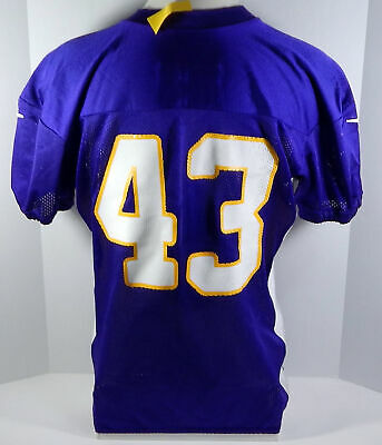 2012 Minnesota Vikings #43 Game Issued Purple Practice Jersey