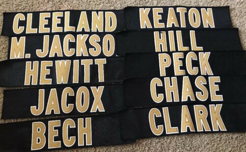 New Orleans Saints Game Worn Used Jersey Nameplates Your Choice